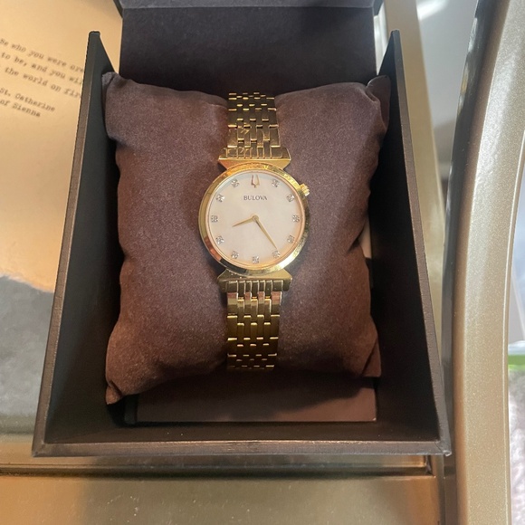 Men Bulova Gold Watch